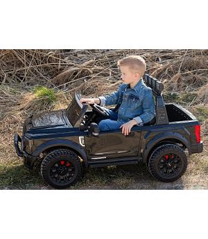 COCHE ELECTRICO 24V FORD SUPER DUTY 4X4 24V, NEGRO, 2 PLAZAS, ASIENTO Polipiel -  INDA259-BNDUTYBLACK